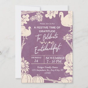 german thanksgiving invitation