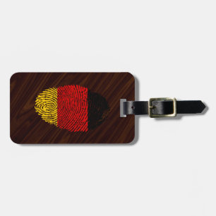 German touch fingerprint flag luggage tag