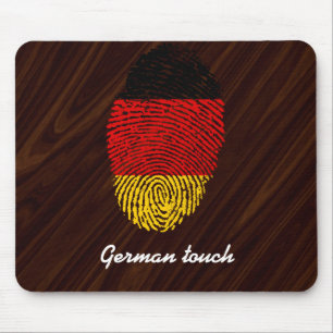German touch fingerprint flag mouse mat