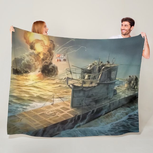GERMAN U-BOAT FLEECE BLANKET (In Situ)