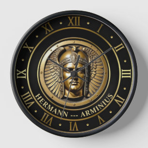 German Warlord Hermann - General Arminius Designer Clock