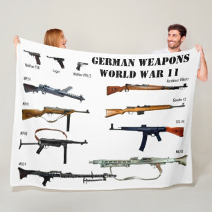GERMAN WEAPONS WW11 (2) FLEECE BLANKET