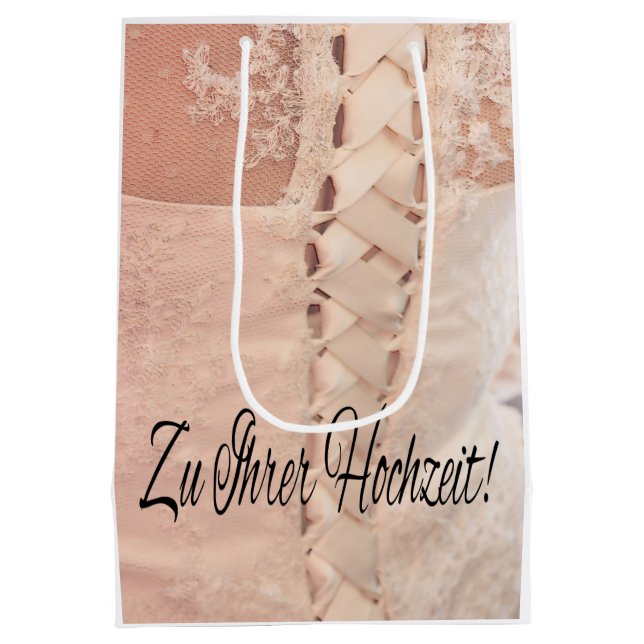 German Wedding congrats gift bag (Back)