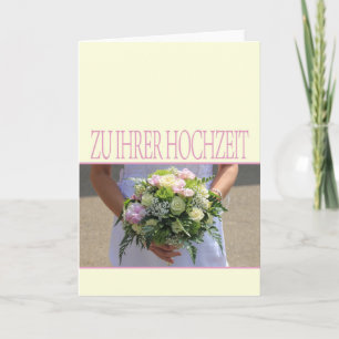 German wedding congratulations card