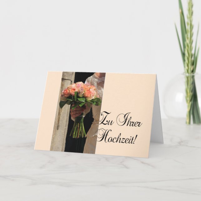 German Wedding congratulations Card (Front)