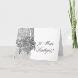 German wedding congratulations card