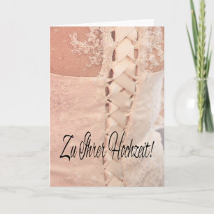 German Wedding congratulations Card