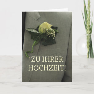 German wedding congratulations card