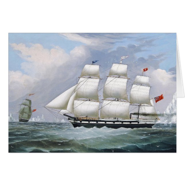 German Whaling Ships Diana & Anne 1800's (Front Horizontal)