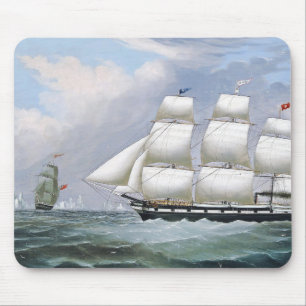 German Whaling Ships Diana & Anne 1800's Mouse Mat
