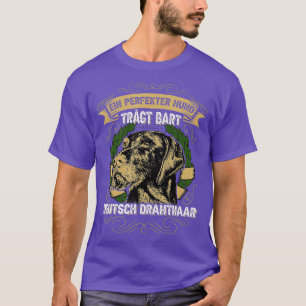 German wire hair the perfect dog wears beard dog h T-Shirt