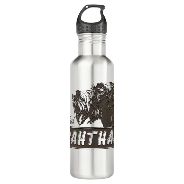 German Wirehaired Pointer 710 Ml Water Bottle (Front)