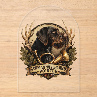 German Wirehaired Pointer Acrylic Invitations