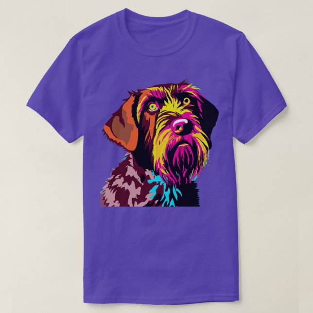 German Wirehaired Pointer Art Dog Lover Gifts 1 T-Shirt (Design Front)
