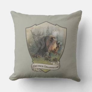 German Wirehaired Pointer, Boar Hunting Cushion