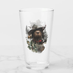 German Wirehaired Pointer, Boar Hunting   Glass