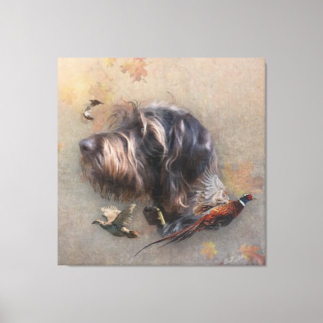 German Wirehaired Pointer   Canvas Print (Front)