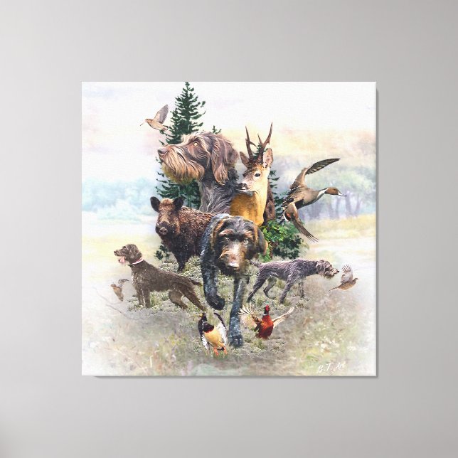 German Wirehaired Pointer   Canvas Print (Front)