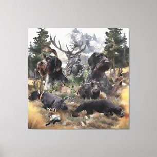 German Wirehaired Pointer   Canvas Print