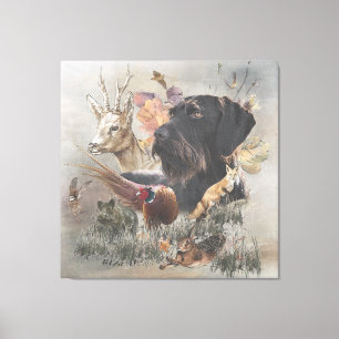 German Wirehaired Pointer    Canvas Print