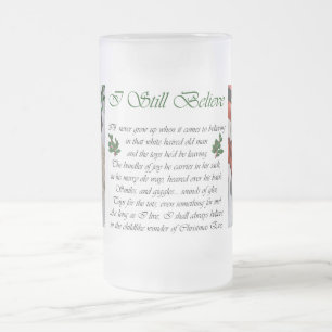 German Wirehaired Pointer Christmas Gifts Frosted Glass Beer Mug