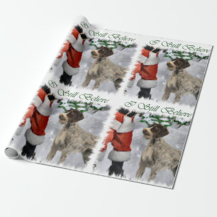 German Wirehaired Pointer Christmas Wrapping Paper