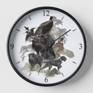 German Wirehaired Pointer   Clock