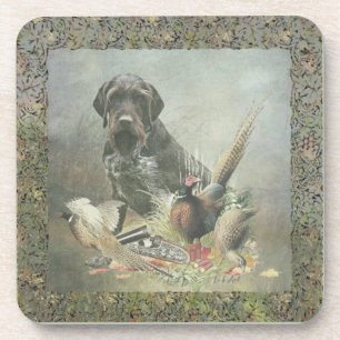 German Wirehaired Pointer Coaster