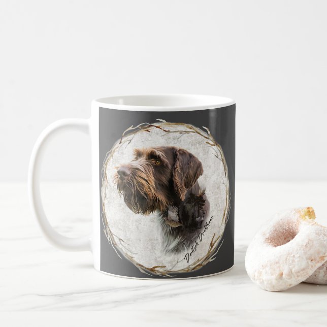 German Wirehaired Pointer    Coffee Mug (With Donut)
