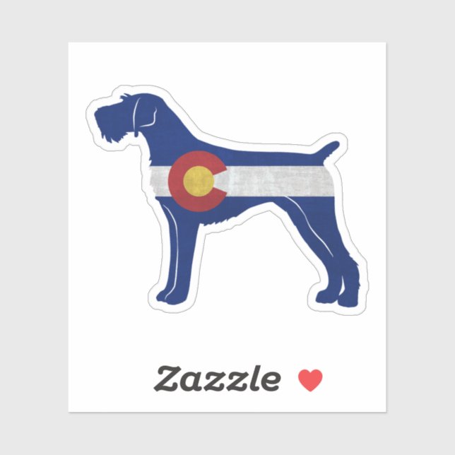 German Wirehaired Pointer Colorado Flag (Sheet)