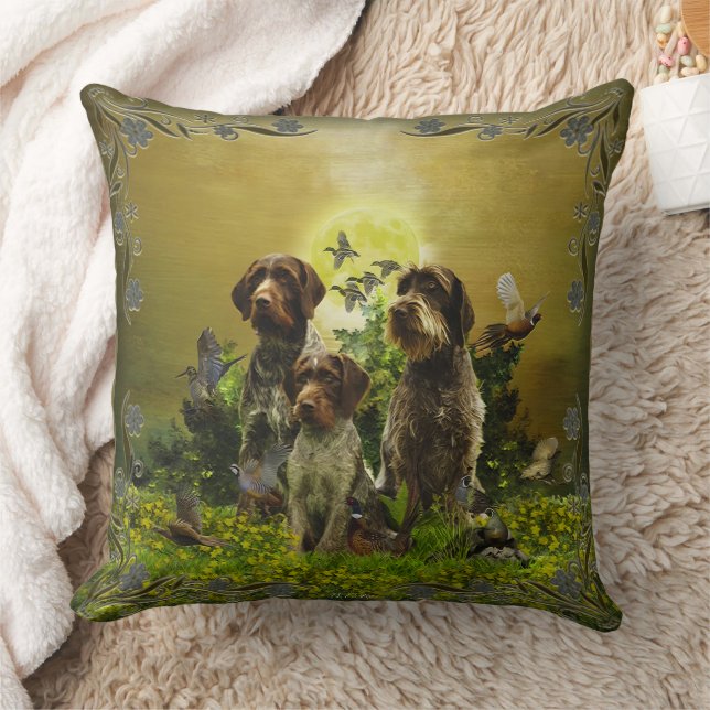  German Wirehaired Pointer     Cushion (Blanket)