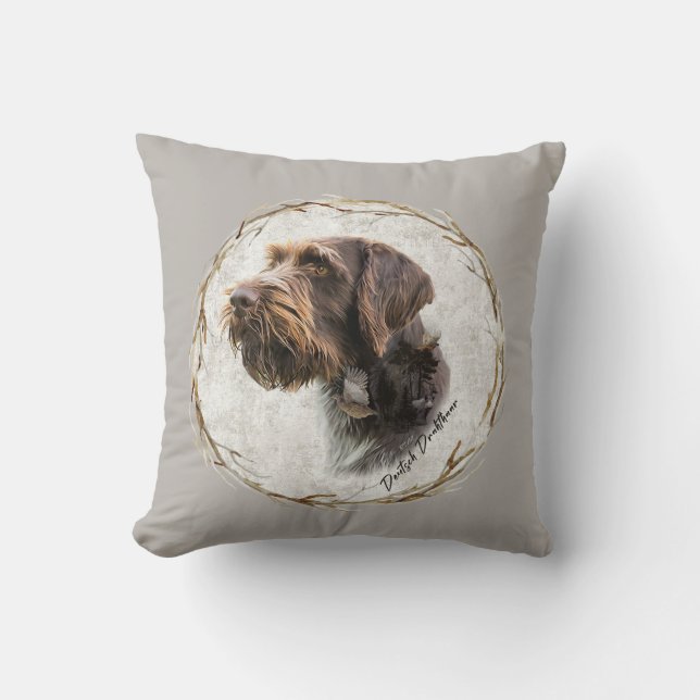 German Wirehaired Pointer   Cushion (Front)