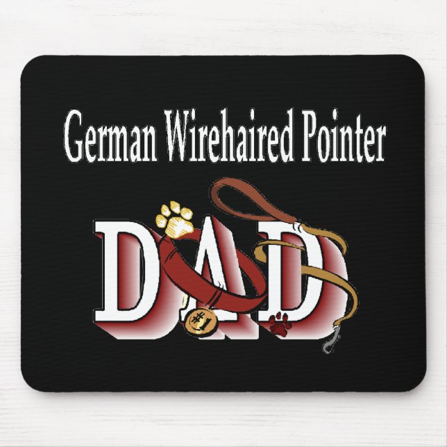 German Wirehaired Pointer Dad Gifts Mouse Mat (Front)