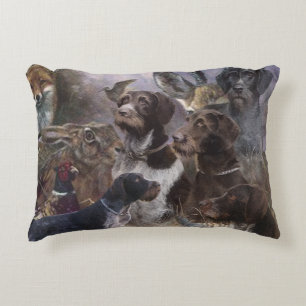 German Wirehaired Pointer Decorative Cushion