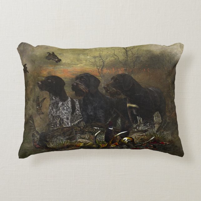 German Wirehaired Pointer      Decorative Cushion (Front)