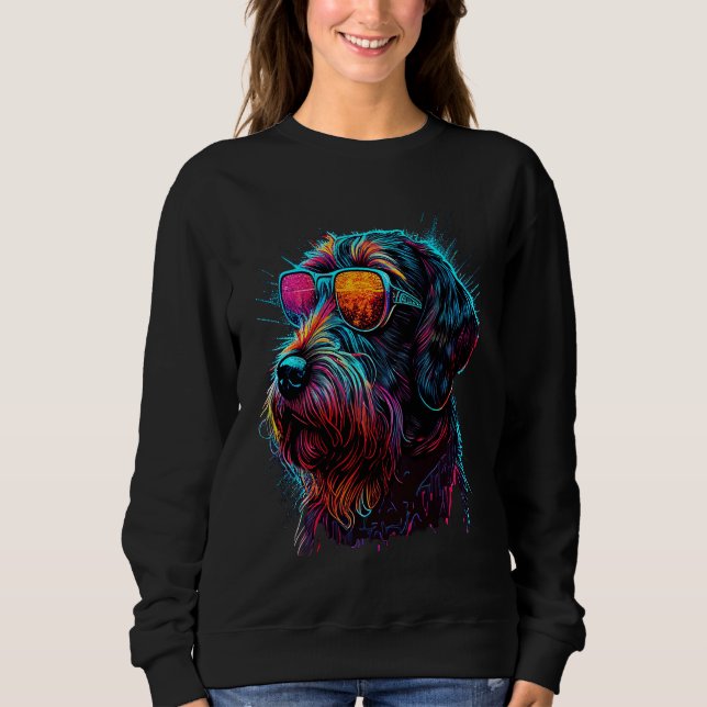 German Wirehaired Pointer Dogs German Wirehaired P Sweatshirt (Front)