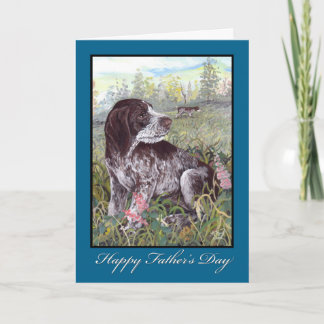 German Wirehaired Pointer Father's Day Card