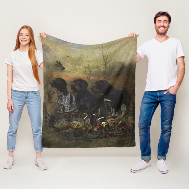 German Wirehaired Pointer    Fleece Blanket (In Situ)