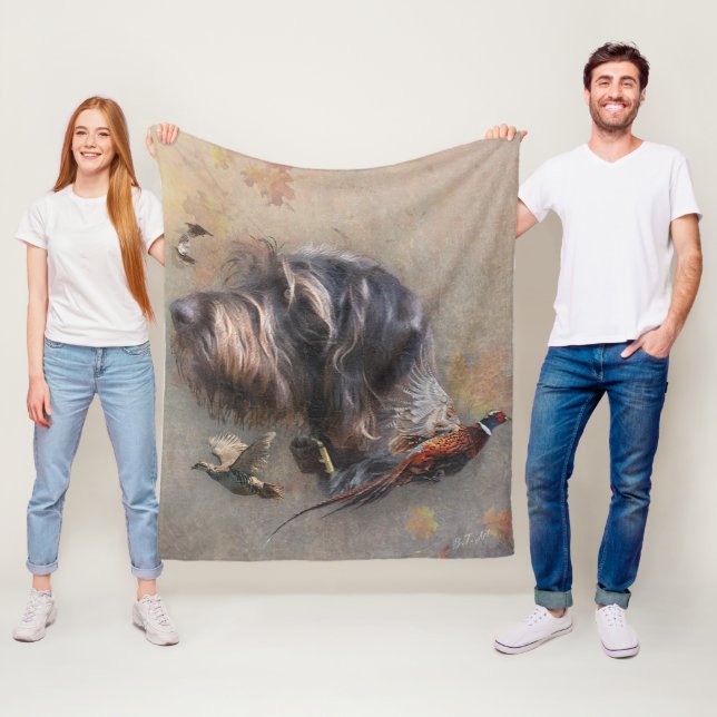 German Wirehaired Pointer   Fleece Blanket (In Situ)