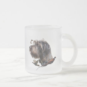 German Wirehaired Pointer   Frosted Glass Coffee Mug