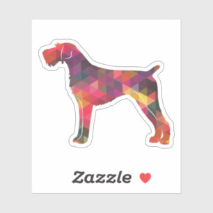 German Wirehaired Pointer Geo Silhouette Multi