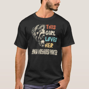 German Wirehaired Pointer Girl Cool Vintage Retro T-Shirt