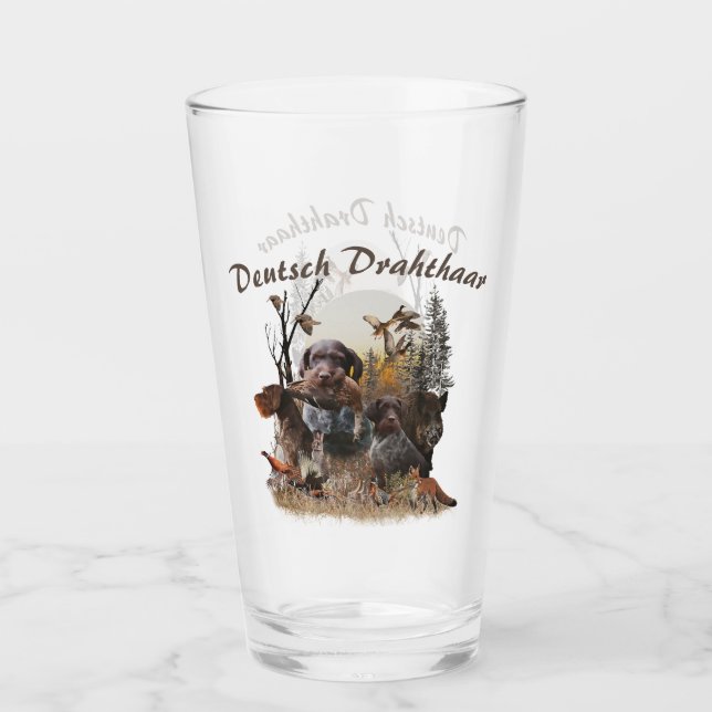  German Wirehaired Pointer Glass (Front)