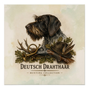 German Wirehaired Pointer – Hunting Collection Poster