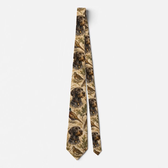 German Wirehaired Pointer – Hunting Collection Tie (Front)