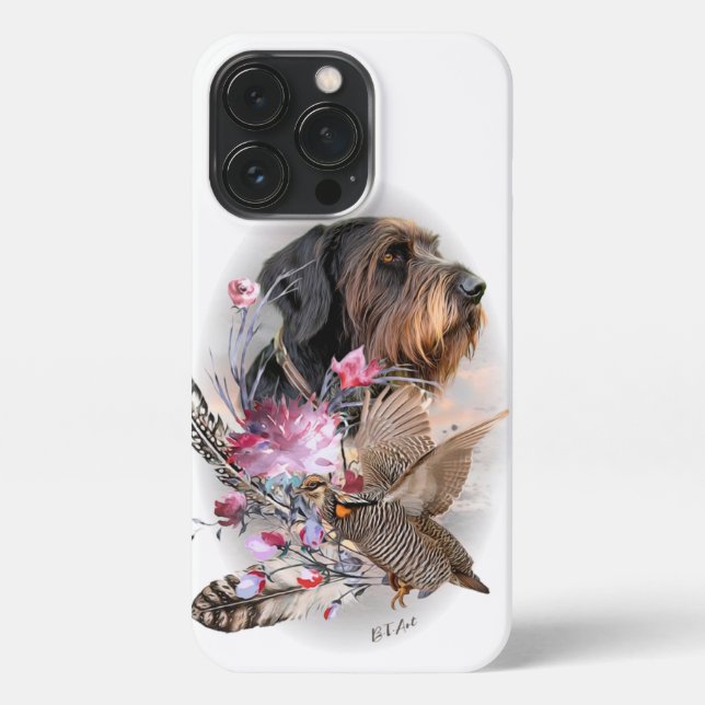 German Wirehaired Pointer  iPhone Case (Back)