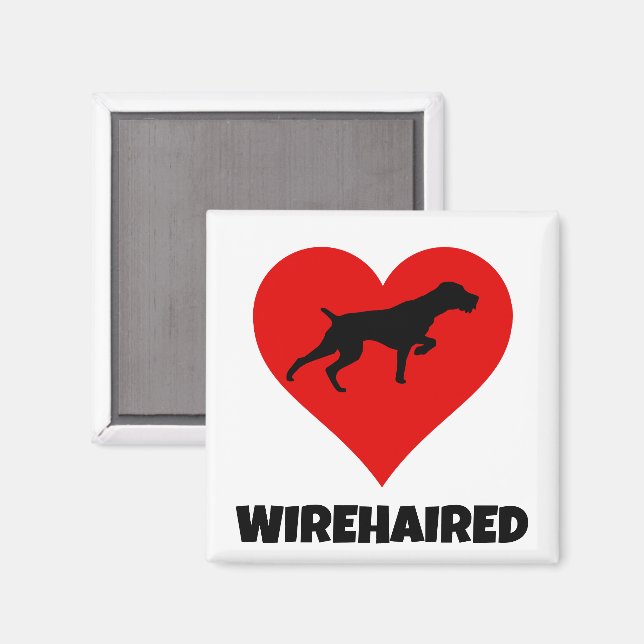 German Wirehaired Pointer Love Magnet (Front/Back)