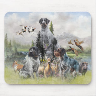 German Wirehaired Pointer Mouse Mat