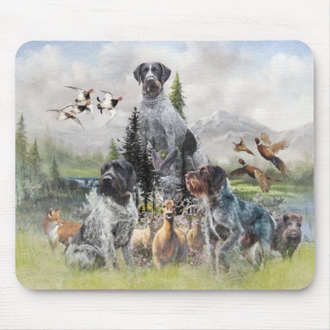 German Wirehaired Pointer   Mouse Mat (Front)