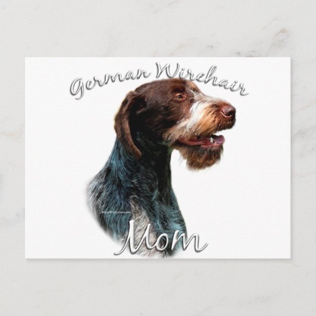 German Wirehaired Pointer Mum 2 Postcard (Front)